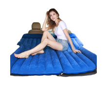 Advanced Car Air Bed Technology Soft Flocking Layer and Inflatable Mattress with Built-in Pillow